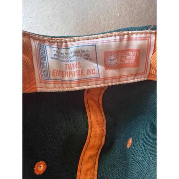 Vintage Miami Hurricanes Twins Enterprise Hat Adjustable Collegiate Football - Picture 4 of 4